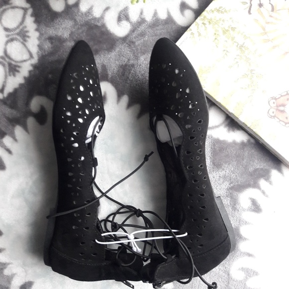 🇺🇸Nwot justice laced up flatshoes - Picture 3 of 5